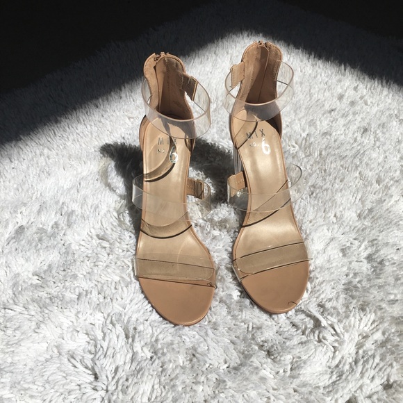 DSW | Shoes | Clear Strap Block Heels 